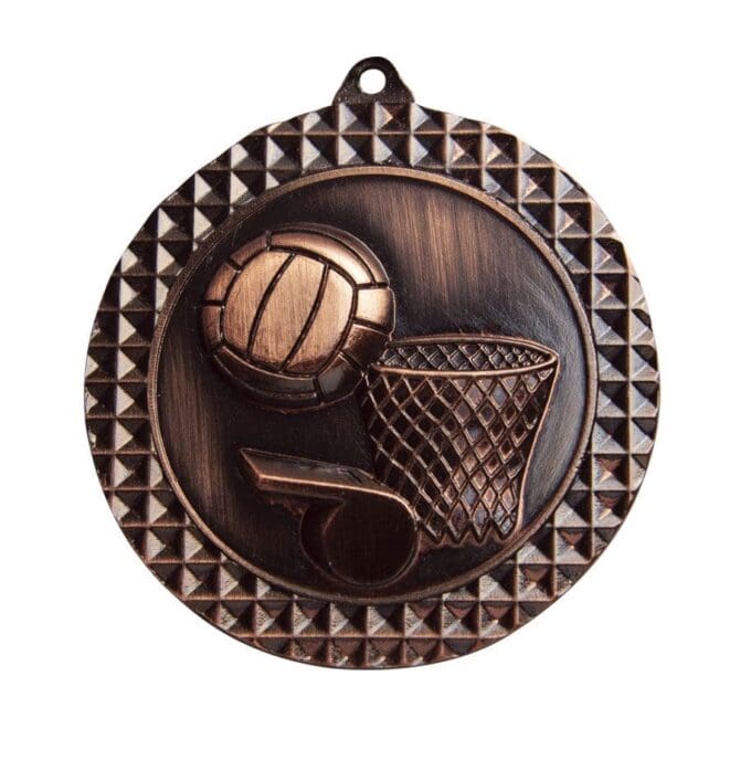 Checkered Netball Medal - Image 3