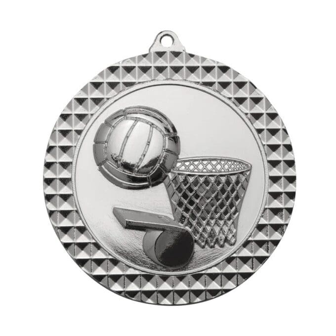 Checkered Netball Medal - Image 2