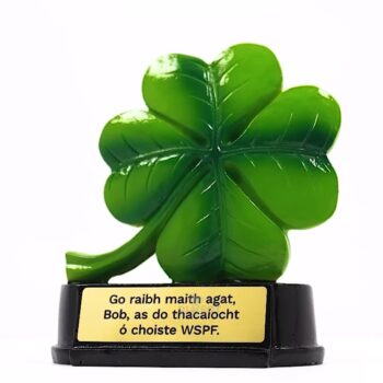Four Leaf Clover Lucky Trophy 130mm
