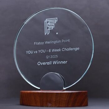 Lucent Glass Round Trophy