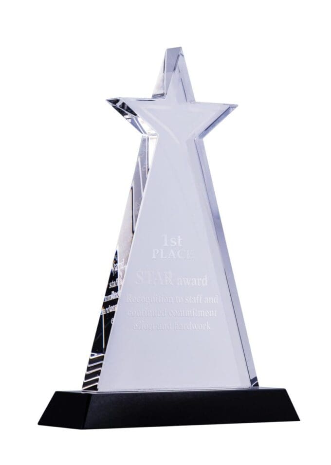 Blacklear Crystal Star Trophy