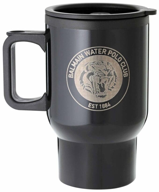 Laserable Black Travel Mug with Handle 470ml