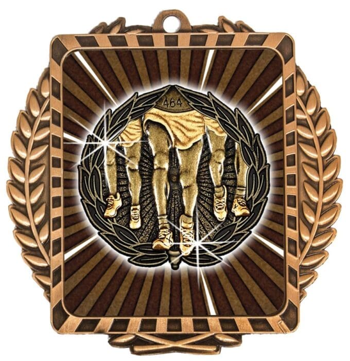 Lynx Wreath Running Medal - Image 3