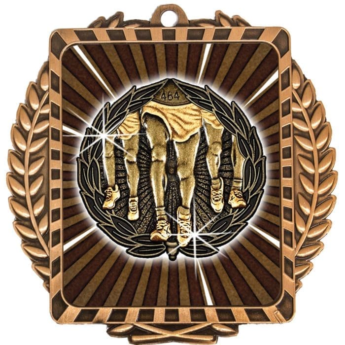 Lynx Wreath Running Medal - Image 3