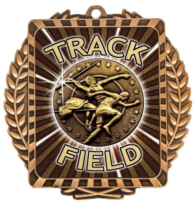 Lynx Wreath Track Field Medal - Image 3