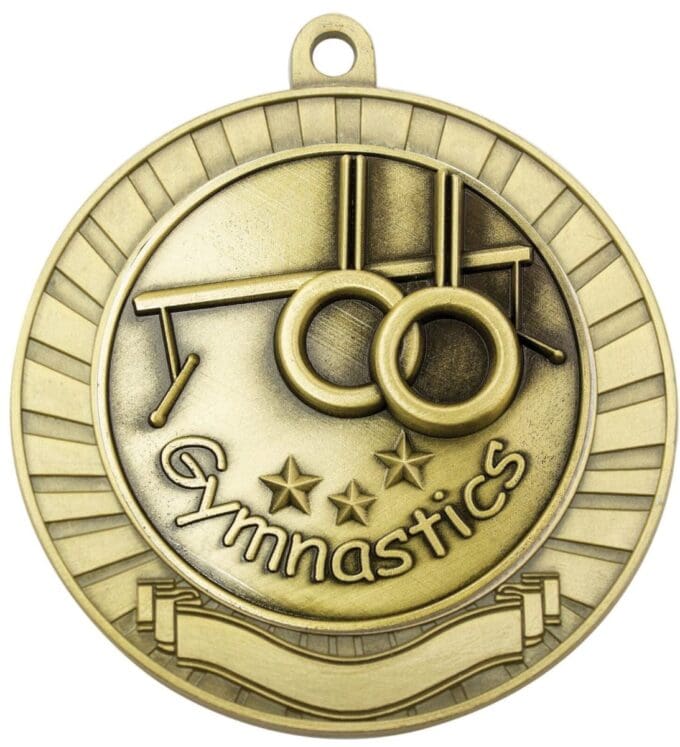 Eco Scroll Gymnastics Medal