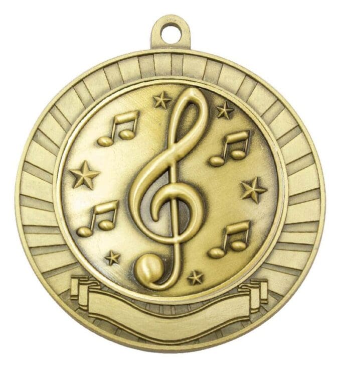 Eco Scroll Music Medal