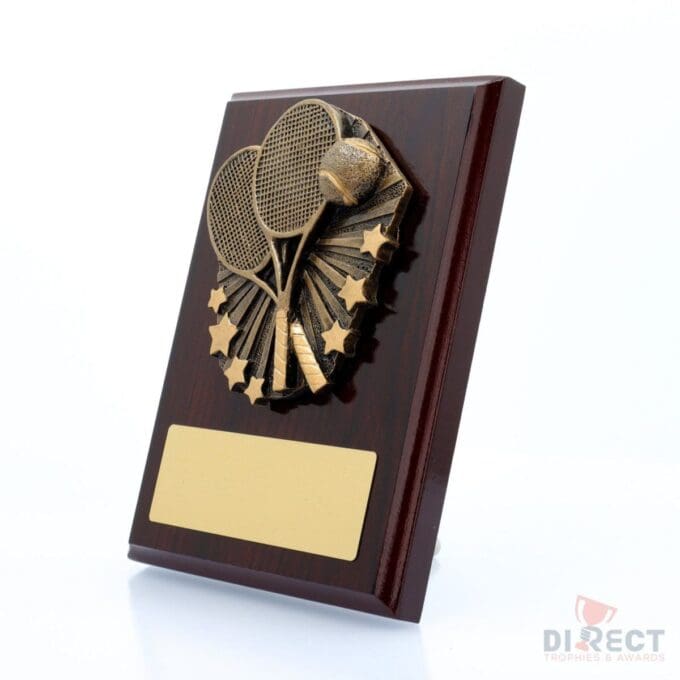 Cosmos Tennis Mahogany Plaque - Image 2