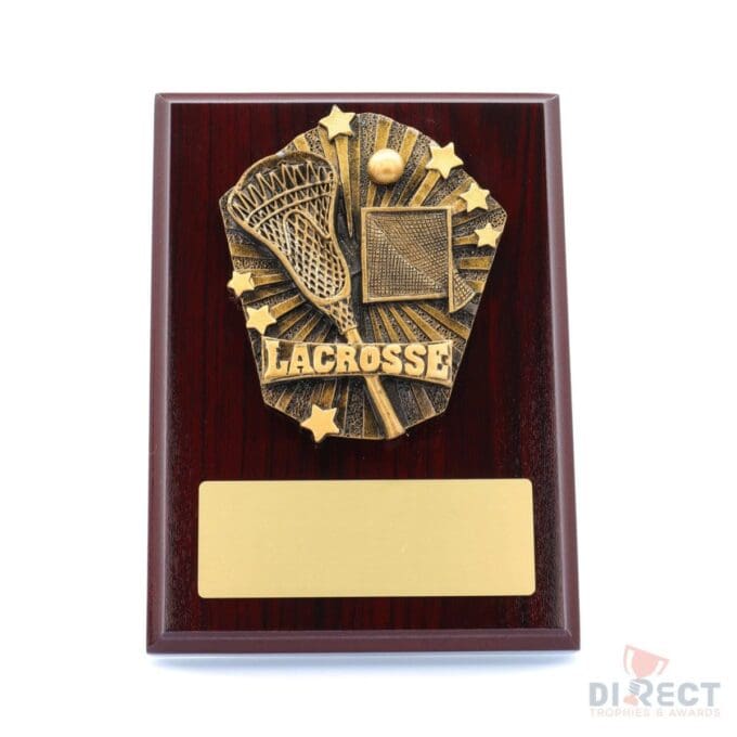 Cosmos Lacrosse Mahogany Plaque