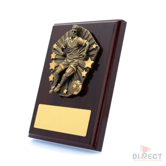 Cosmos Football Male Mahogany Plaque - Image 2