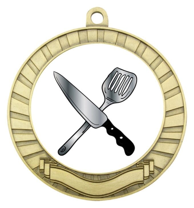 Eco Scroll Cooking Medal