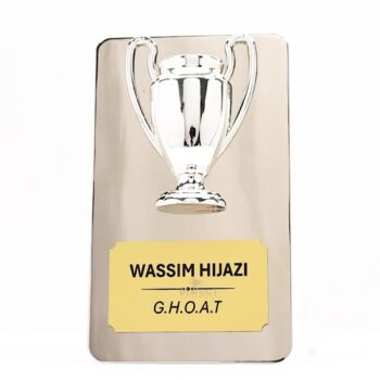 Metal Achievement Plaque