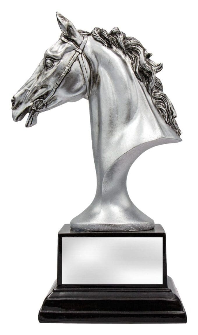 Iconic Silver Horse Trophy