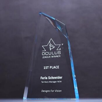 Torgo Acrylic Blue Trophy