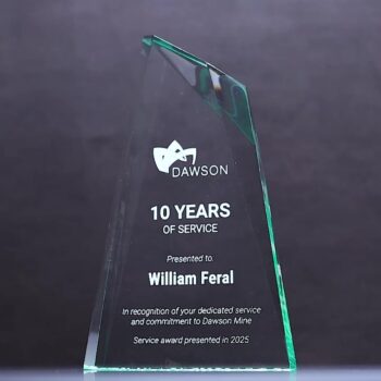 Torgo Acrylic Green Trophy