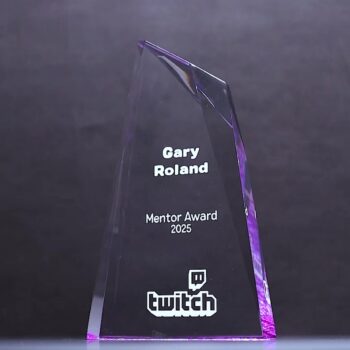 Torgo Acrylic Purple Trophy