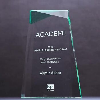 Acrylic Ballast Green Trophy