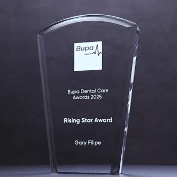 Acrylic Blue Solar Trophy