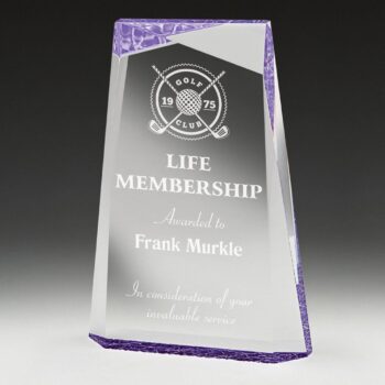 Acrylic Award Purple