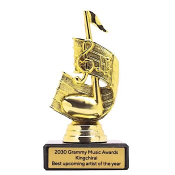 Cadence Music Note Gold Trophy