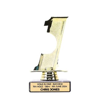 Golf Hole in One Ball Holder Trophy