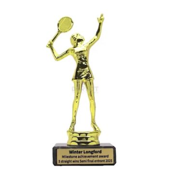 Female Tennis Figure Trophy