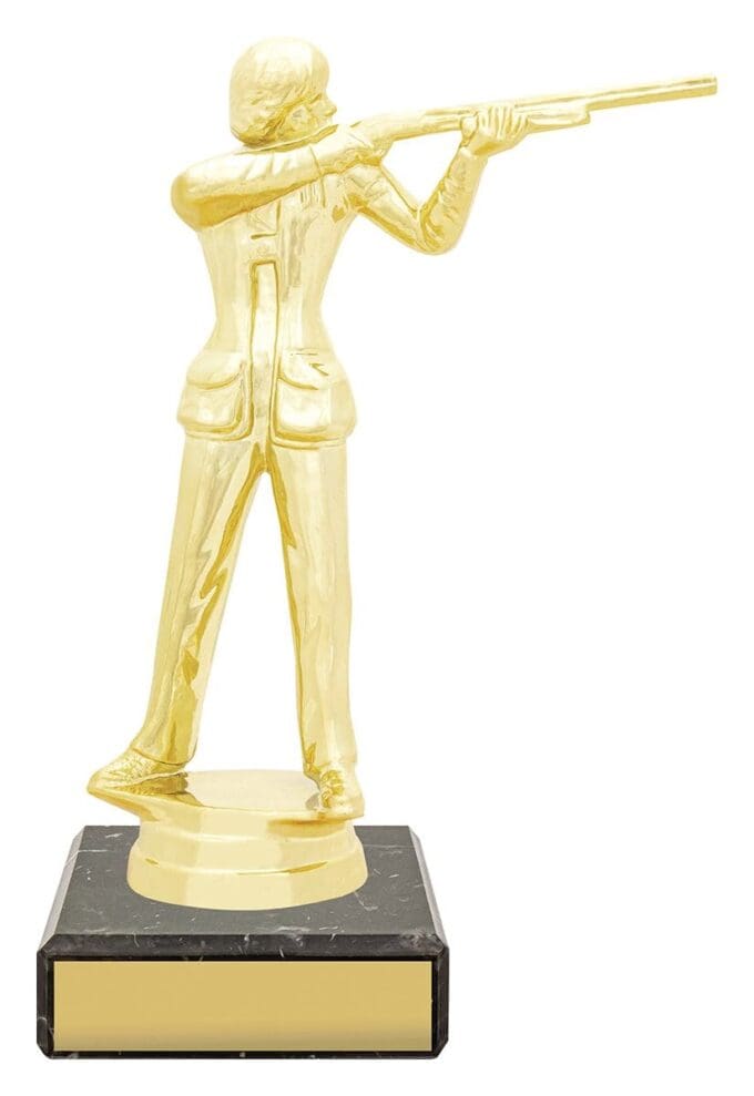 Female Trap Shooting Figure Trophy