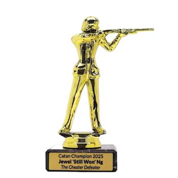 Female Trap Shooting Figure Trophy
