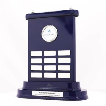 Grand Royal Blue Silver Perpetual Trophy
