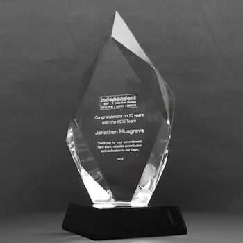 Blacklear Crystal Arrowhead Trophy
