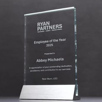 Glass Portrait Trophy