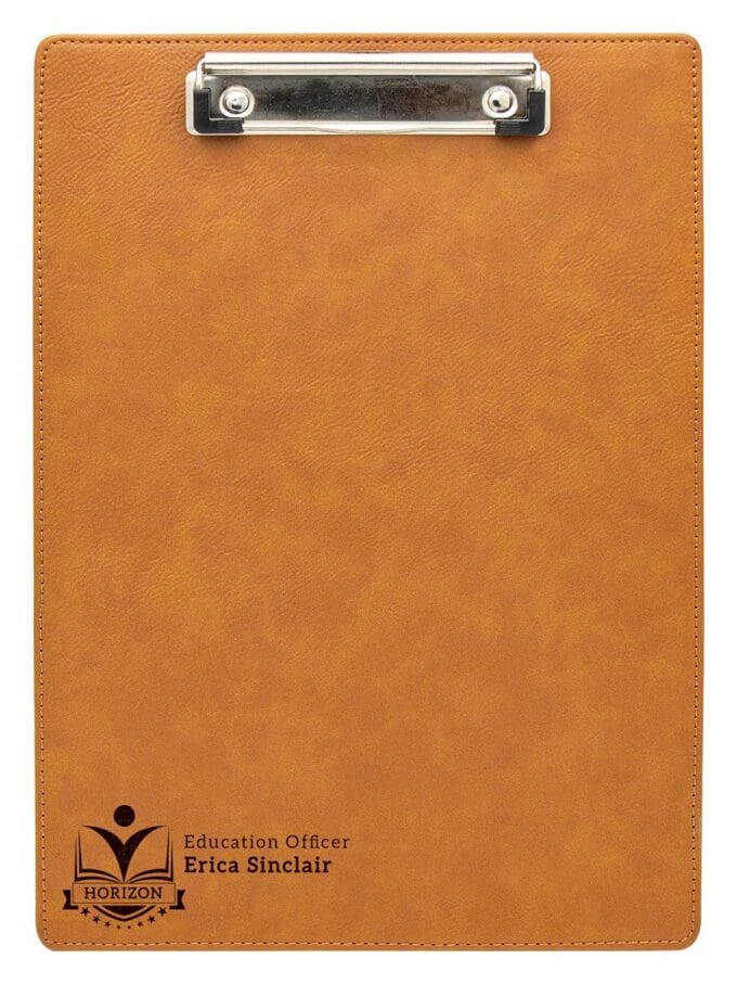 Leatherette Clipboard Rawhide Double Sided