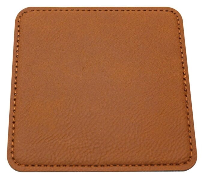 Leatherette Coaster Rawhide - Image 2