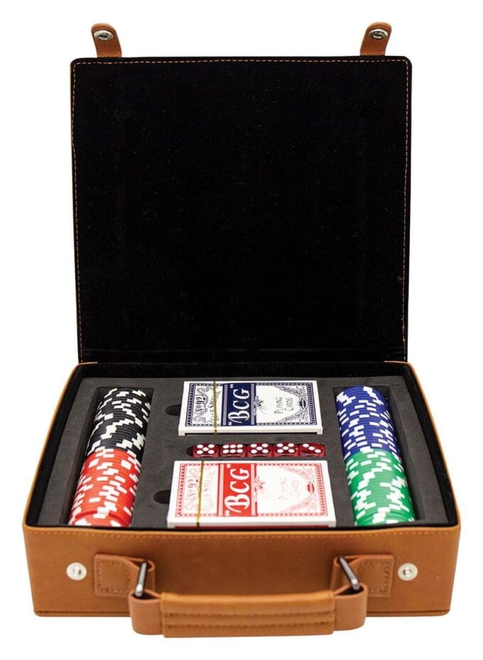 Poker & Cards Rawhide Gift Set - Image 2