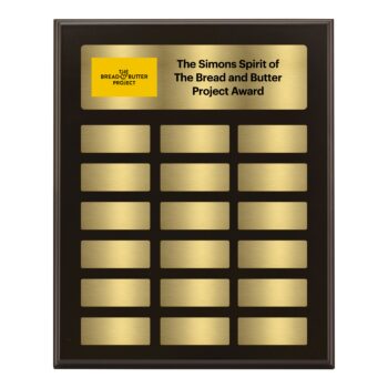 Tudor Black Gold Timber Perpetual Plaque