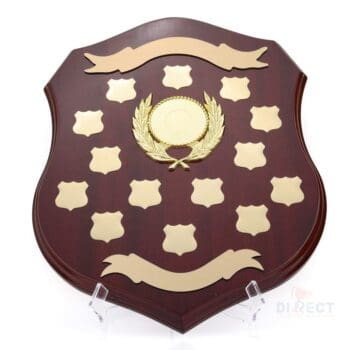 Perpetual trophy walnut shield