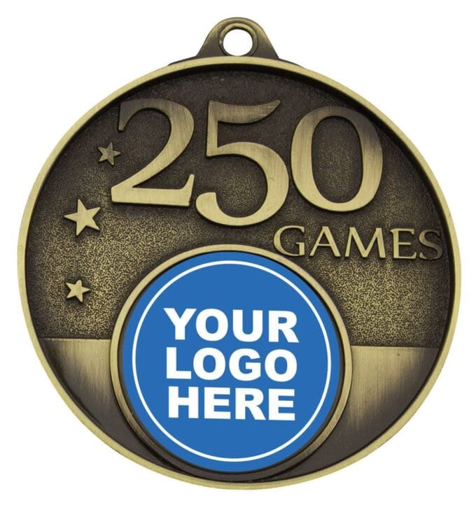 250 Games Milestone Medal Gold