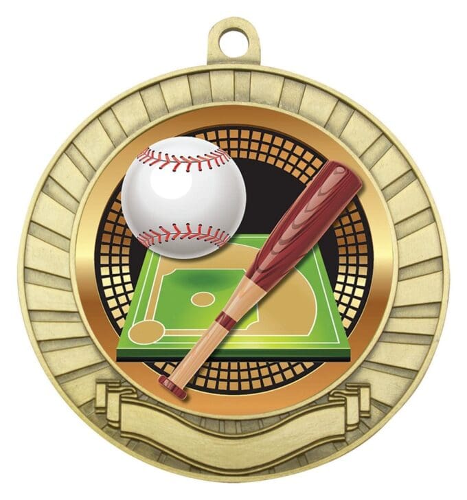 Eco Scroll Baseball Medal