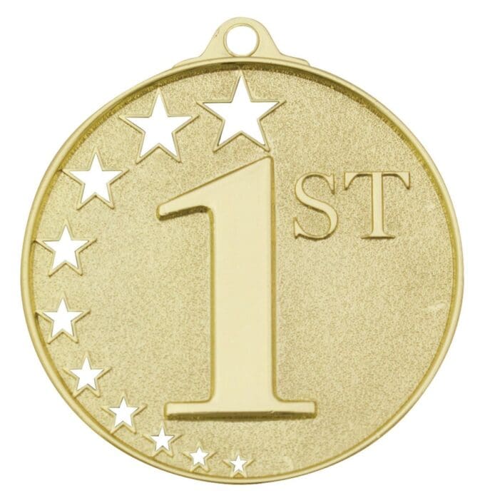 First Place Stars Medal Gold