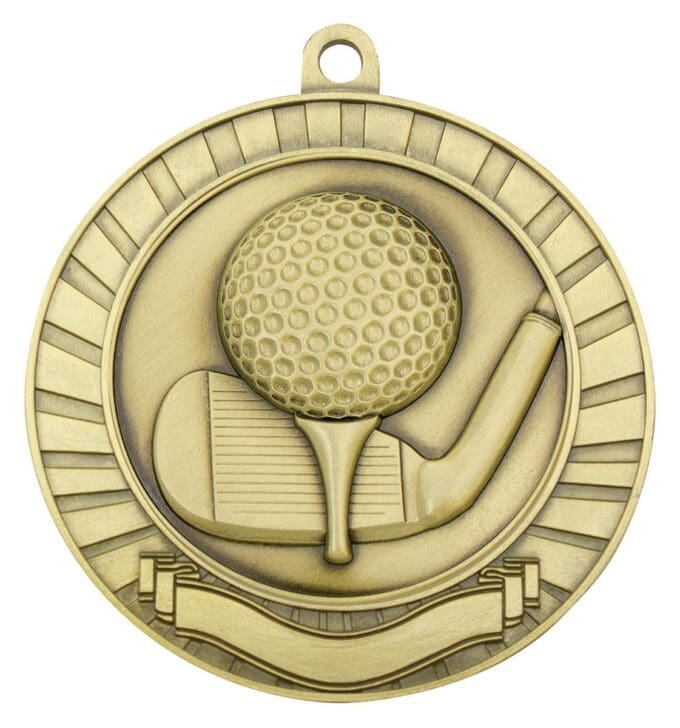 Eco Scroll Golf Medal