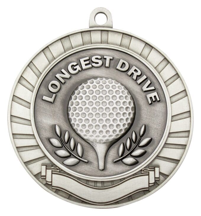 Eco Scroll Golf Longest Drive Medal - Image 3