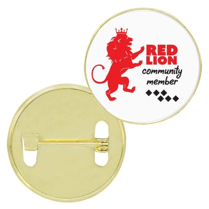 Metal Brooch Gold - Image 2