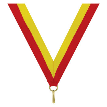 Red Yellow V Neck Ribbon
