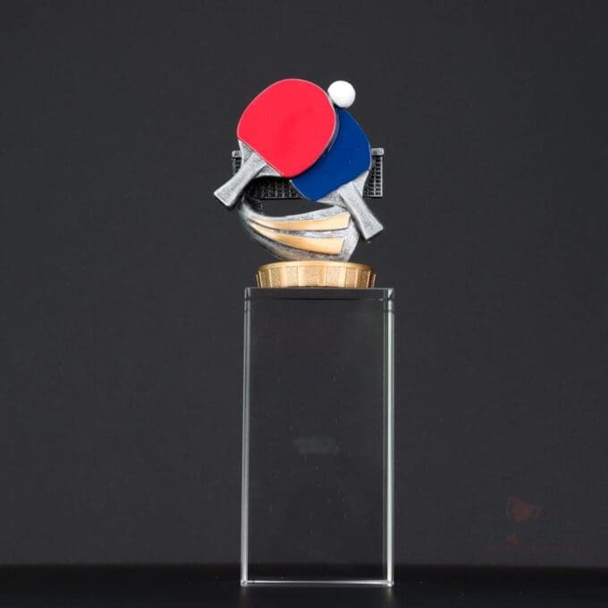 Table Tennis Budget Crystal Trophy