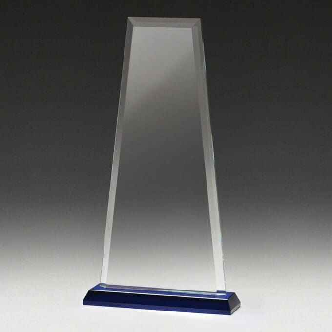 Glass Blue Guardian Trophy - Image 2