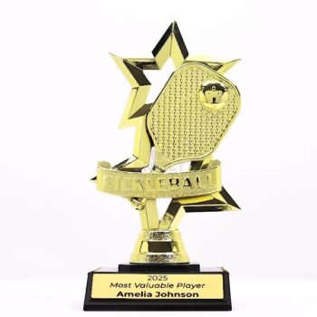 Star Gold Pickleball Trophy